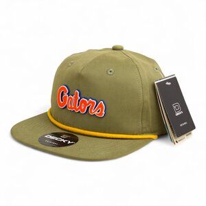 Florida Gators Script Orange 3D Perforated Rope Hat- Loden/ Amber